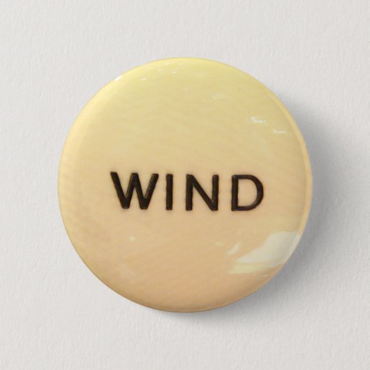 早い英国の管器官の風のノブ 缶バッジ (正面)