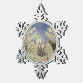 早い雪の嵐 スノーフレークピューターオーナメント (右)