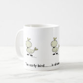 早い鳥の最もかわいいマグ コーヒーマグカップ (正面左)