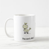 早い鳥の最もかわいいマグ コーヒーマグカップ (左)