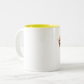 早い鳥を得ますみみずを襲って下さい ツートーンマグカップ (正面左)