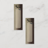 早い鳥、しおりまたは名刺 スキニー名刺 (正面/裏面)