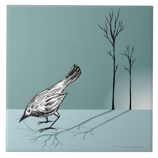 早い鳥 タイル (正面)