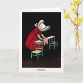 早い1900年代の火曜日Sunbonnetスーの挨拶状 カード (黄色い花)