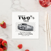 早い2歳の誕生日のレースカーモダンに成長 スタンダードカクテルナプキン (インサイチュ)