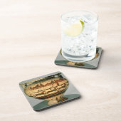 早いCorinthianの黒姿のコラムkraterは描写します コースター (右側)