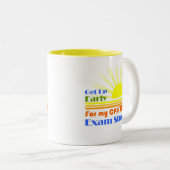 早いCPAの検査の勉強を起こして下さい ツートーンマグカップ (正面右)