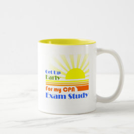 早いCPAの検査の勉強を起こして下さい ツートーンマグカップ