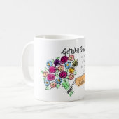 早おもしろいくジョークを聞けパーソナライズされた- コーヒーマグカップ (正面左)