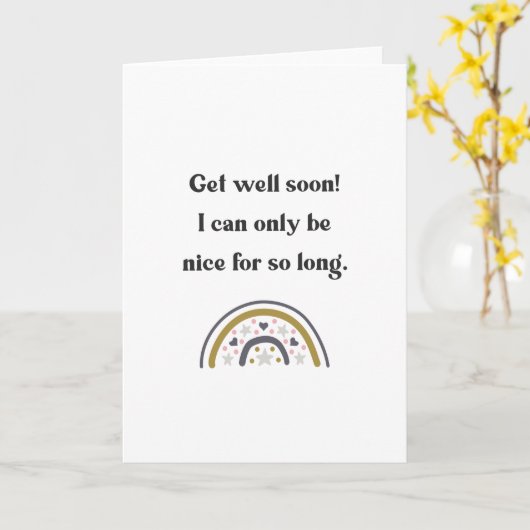 早おもしろいく元気になユーモアのあるる カード (黄色い花)