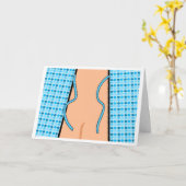 早おもしろいく回復しろガウンの後ろ カード (黄色い花)