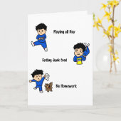 早おもしろいく治る カード (黄色い花)