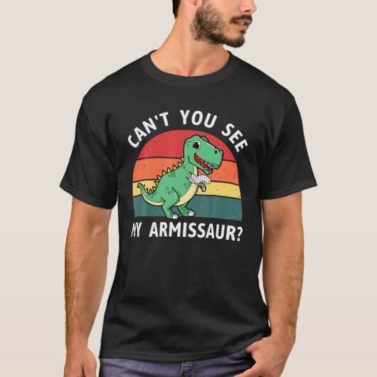 早おもしろいく腕が折れるから私の腕が見えない Tシャツ (正面)