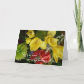 早くお回復をお祈りしかわいらします – 花 カード (正面)