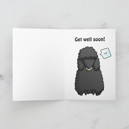 早くお見舞い カード (内部)