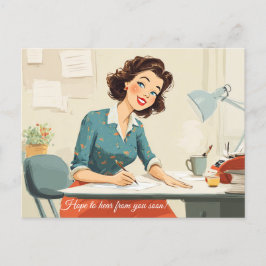 早くご連絡を! ポストカード