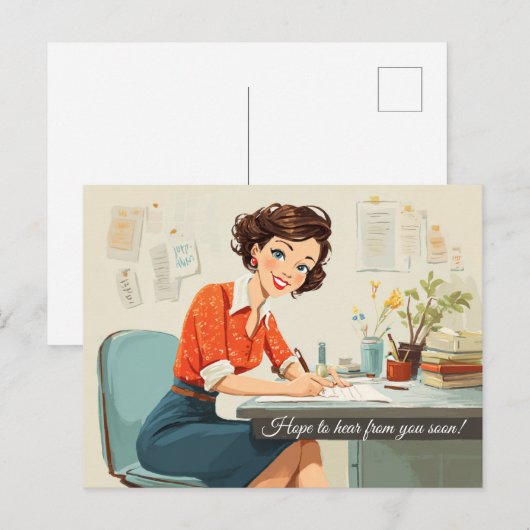 早くご連絡を！ ポストカード (正面/裏面)