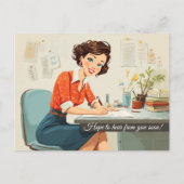 早くご連絡を！ ポストカード (正面)