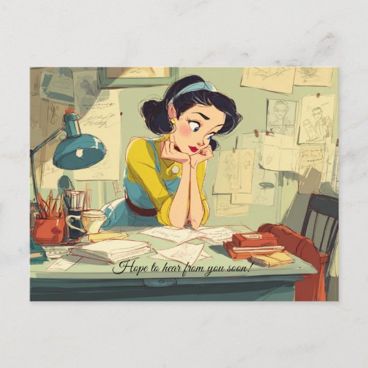 早くご連絡を!ポストカード ポストカード (正面)