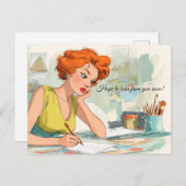 早くご連絡を!ポストカード ポストカード (正面/裏面)