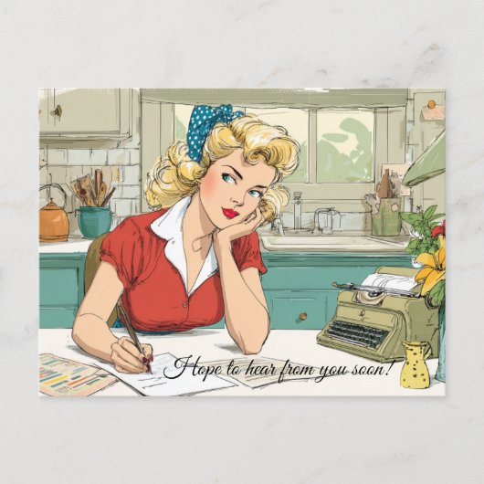 早くご連絡を！ポストカード ポストカード (正面)