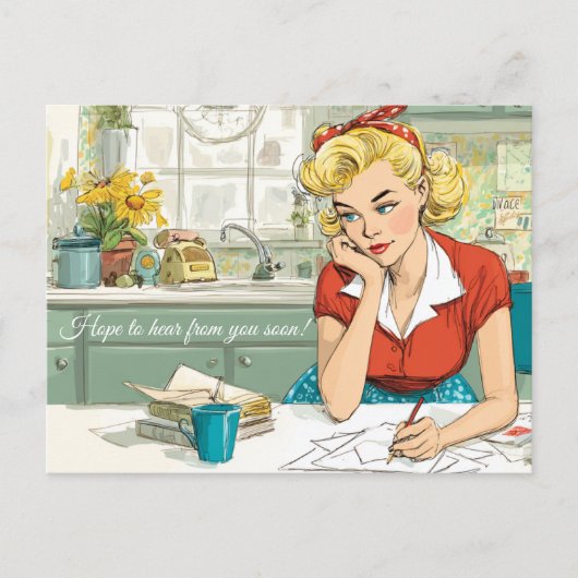 早くご連絡を！ポストカード ポストカード (正面)