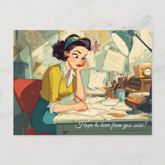 早くご連絡を！ポストカード ポストカード (正面)