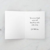 『早くよくなれ』かわいい雌犬カード カード (内部)