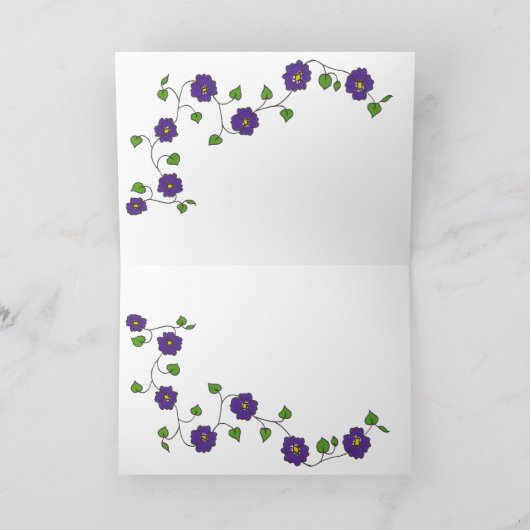 「早くよくなれ」かわいらし挨拶状 カード (内部)