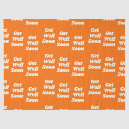 早くオレンジの文字を得る 薄葉紙 (正面)