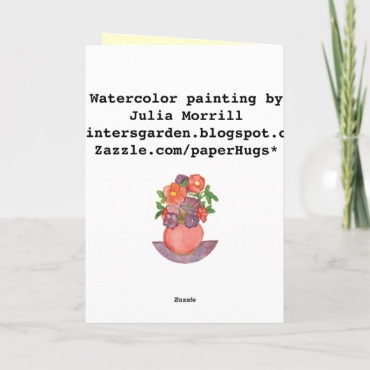 早くカードを持って良くなることを願う カード (裏面)