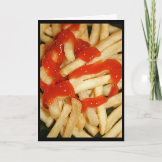 早くケチャップを！グリーティングカード カード (正面)