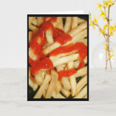 早くケチャップを！グリーティングカード カード (黄色い花)