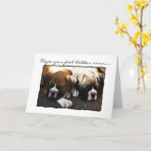 早くボク感じサーのポープあいさつカードを持って カード (黄色い花)