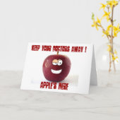 早くリンゴおもしろいドクター カード (黄色い花)