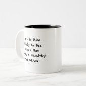 早く上がるため ツートーンマグカップ (正面左)