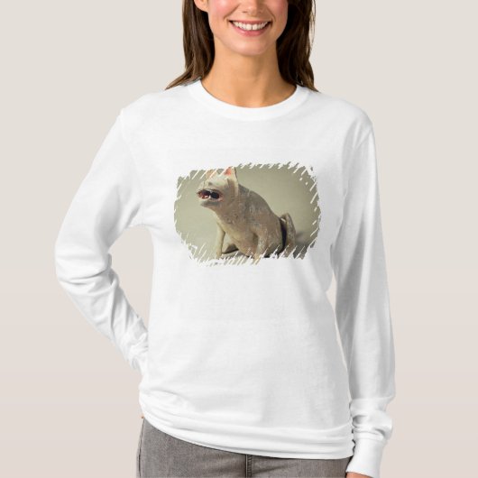 早く中国のな陶器によってつけられている犬、墓 Tシャツ (正面)