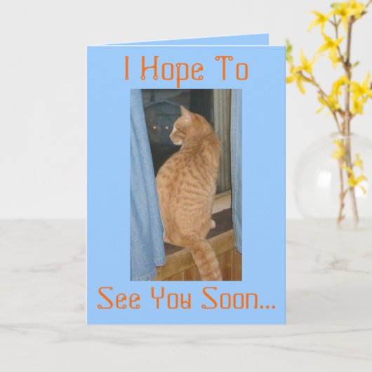 早く会えって… カード (黄色い花)