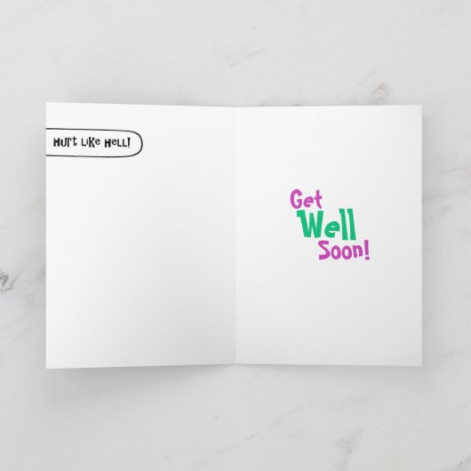 早く体をよくするユーおもしろいモアユーモアのあるナース カード (内部)