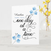 早く元気になって、この一日ずつ カード (黄色い花)