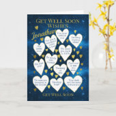 早く元気になる カード (黄色い花)