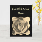 早く元気になれよママ カード (黄色い花)