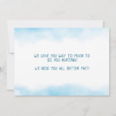 早く元気になれよ愛してる!カード カード (裏面)