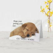 早く元気になれグリーティングカード カード (黄色い花)