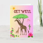 早く元気になれ早い回復を祈る» 招待状 (正面)