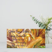 早く元気になれ早い回復を願って!カード (スタンド正面)