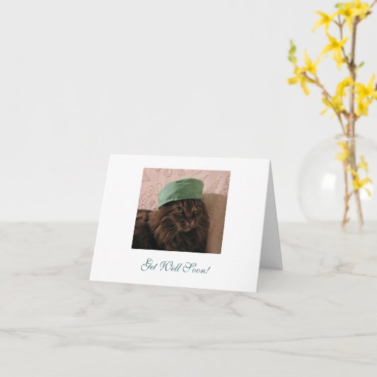 早く元気になれ カード (黄色い花)