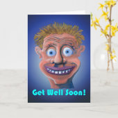 早く元気になれ カード (黄色い花)