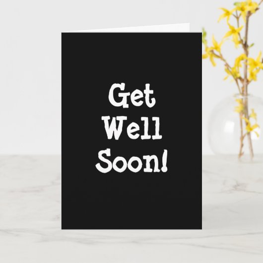 早く元気になれ！ カード (黄色い花)