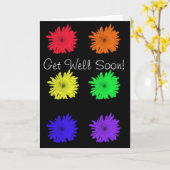 早く元気になれ カード (黄色い花)